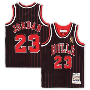 Carino Fantastico Michael Jordan Chicago Bulls Toddler 1996/97 Hardwood Classics Authentic Jersey Black/Red/White