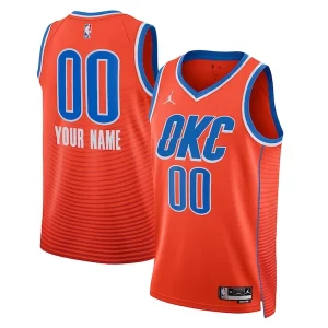Incantevole Raffinato Prestigioso Oklahoma City Thunder Jordan Brand Unisex 2022/23 Swingman Custom Jersey Statement Edition Orange
