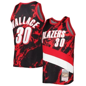 Raffinato Versatile Incantevole Rasheed Wallace Portland Trail Blazers 1999/00 Hardwood Classics Marble Swingman Jersey Black
