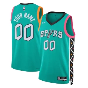 Attraente Gorgeous Splendido San Antonio Spurs Nike Unisex 2022/23 2022/23 Swingman Custom Jersey City Edition Turquoise
