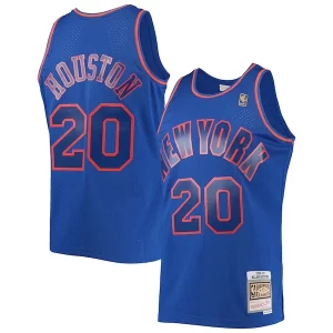 Stupendo Cool Allan Houston New York Knicks 1996/97 Throwback Dark Swingman Jersey Blue
