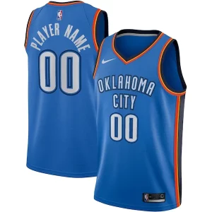 Ottimo Resistente Oklahoma City Thunder Nike Swingman Custom Jersey Blue Icon Edition