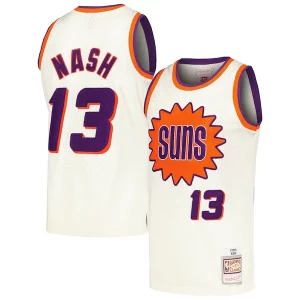 Comodo Raffinato Carino Steve Nash Phoenix Suns Chainstitch Swingman Jersey Cream