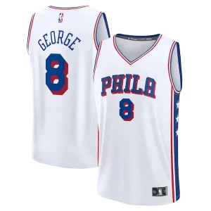 Magnifico Stupendo Resistente Paul George Philadelphia 76ers Youth Fast Break Replica Player Jersey Association Edition White