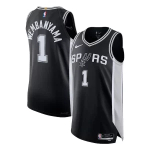 Raffinato Delizioso Resistente Victor Wembanyama San Antonio Spurs Nike Authentic Jersey Icon Edition Black