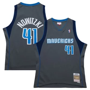 Cool Dirk Nowitzki Dallas Mavericks 2003/04 Hardwood Classics Swingman Jersey Gray