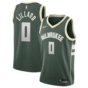 Splendido Damian Lillard Milwaukee Bucks Nike Unisex Swingman Player Jersey Icon Edition Hunter Green