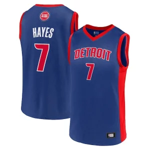 Fascinante Comodo Men's Killian Hayes Blue Detroit Pistons Team Player Jersey
