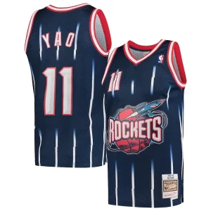 Trendy Delizioso Yao Ming Houston Rockets Hardwood Classics 2002 03 Swingman Jersey Navy