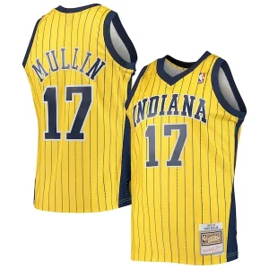 Carino Robusto Moderno Chris Mullin Indiana Pacers 1999/00 Hardwood Classics Swingman Jersey Gold
