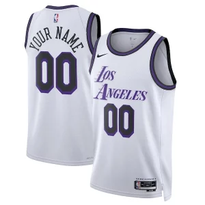 Splendido Los Angeles Lakers Nike Unisex 2022/23 Swingman Custom Jersey City Edition White