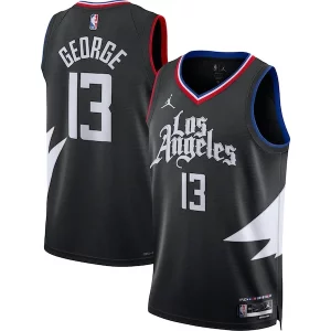 Ottimo Attraente Paul George LA Clippers Jordan Brand Unisex Swingman Jersey Statement Edition Black