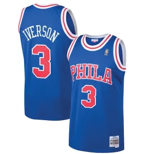 Resistente Allen Iverson Philadelphia 76ers 1996/97 Hardwood Classics Swingman Jersey Royal