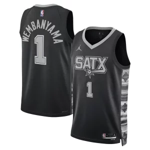 Fascinante Ottimo Raffinato Victor Wembanyama San Antonio Spurs Jordan Brand Unisex Swingman Jersey Statement Edition Black