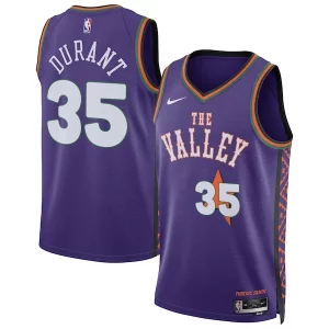 Prestigioso Elegante Kevin Durant Phoenix Suns Nike Unisex 2024/25 Swingman Player Jersey City Edition Purple
