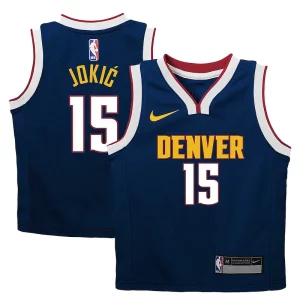 Attraente Splendido Elegante Nikola Jokic Denver Nuggets Nike Preschool Dri FIT Swingman Player Jersey Icon Edition Navy