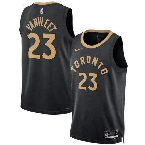 Pratico Resistente Fred VanVleet Toronto Raptors Nike Unisex 2022/23 Swingman Jersey City Edition Black