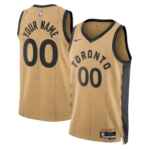 Comodo Carino Toronto Raptors Nike Unisex 2023/24 Custom Swingman Jersey Gold City Edition
