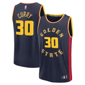 Robusto Raffinato Stephen Curry Golden State Warriors 2024/25 Fast Break Player Jersey City Edition Navy