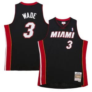 Comodo Splendido Dwyane Wade Miami Heat Hardwood Classics Swingman Jersey Black