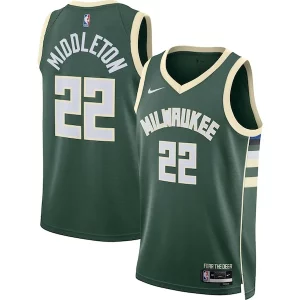 Meraviglioso Gorgeous Magnifico Khris Middleton Milwaukee Bucks Nike Unisex Swingman Jersey Icon Edition Hunter Green