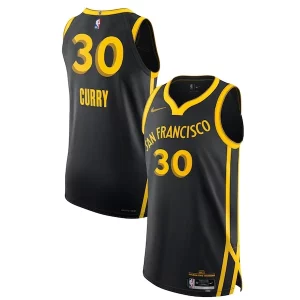 Attraente Nike Stephen Curry Golden State Warriors Authentic Jersey City Edition Black