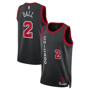 Sofisticato Lonzo Ball Chicago Bulls Nike Unisex 2023/24 Swingman Jersey Black City Edition