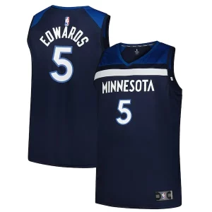Incantevole Raffinato Anthony Edwards Minnesota Timberwolves Big & Tall Fast Break Jersey Icon Edition Navy