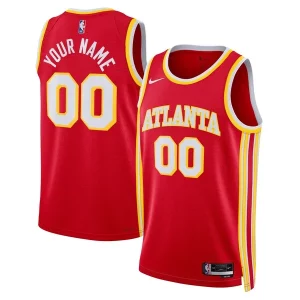 Elegante Attraente Atlanta Hawks Nike Unisex Swingman Custom Jersey Red Icon Edition