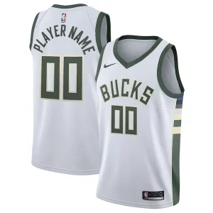 Prestigioso Milwaukee Bucks Nike 2020/21 Swingman Custom Jersey Association Edition White
