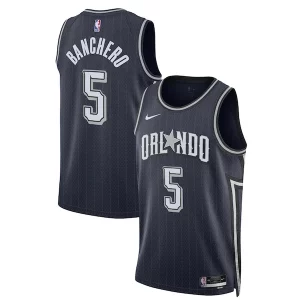 Comodo Attraente Paolo Banchero Orlando Magic Nike Unisex 2023/24 Swingman Jersey Navy City Edition
