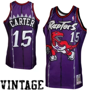 Classico Attraente Vince Carter Toronto Raptors 1998/99 Throwback Authentic Jersey Purple