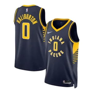 Carino Sofisticato Tyrese Haliburton Indiana Pacers Nike Unisex Swingman Jersey Icon Edition Navy