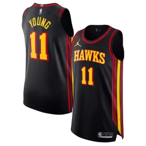 Incantevole Trae Young Atlanta Hawks Jordan Brand Authentic Player Jersey Statement Edition Black
