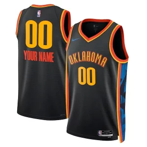 Fantastico Oklahoma City Thunder Nike Unisex 2024/25 Custom Swingman Jersey City Edition Black