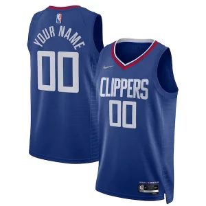Attraente Duraturo Accattivante LA Clippers Nike 2021/22 Diamond Swingman Custom Jersey Icon Edition Royal