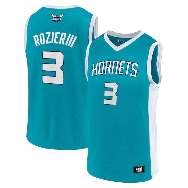 Eccezionale Classico Men's Terry Rozier Teal Charlotte Hornets Player Jersey