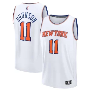 Versatile Eccezionale Jalen Brunson New York Knicks Youth Fast Break Replica Player Jersey Association Edition White