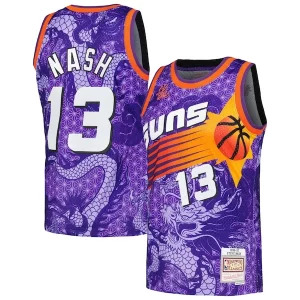 Stupendo Steve Nash Phoenix Suns 1996/97 Hardwood Classics Asian Heritage 6.0 Swingman Throwback Player Jersey Purple