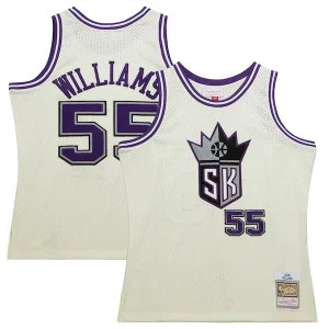 Bellissimo Versatile Cool Jason Williams Sacramento Kings Chainstitch Swingman Jersey Cream