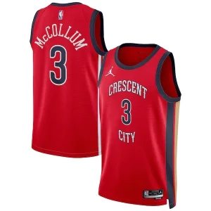 Ottimo CJ McCollum New Orleans Pelicans Jordan Brand Unisex Swingman Jersey Statement Edition Red
