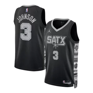 Bellissimo Eccezionale Robusto Keldon Johnson San Antonio Spurs Jordan Brand Unisex Swingman Jersey Statement Edition Black