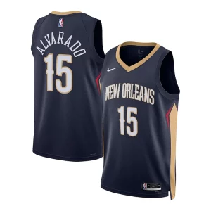 Fantastico Trendy Jose Alvarado New Orleans Pelicans Nike Unisex Swingman Jersey Association Edition Navy
