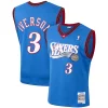 Delizioso Fantastico Elegante Allen Iverson Philadelphia 76ers 1999/2000 Hardwood Classics Swingman Jersey Royal