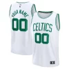 Elegante Boston Celtics Fast Break Custom Jersey Association Edition White/Kelly Green/Black