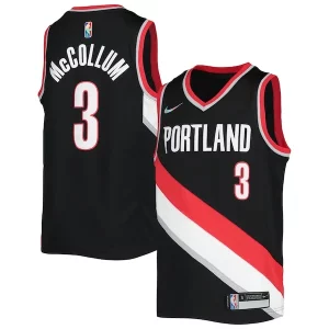 Fascinante Moderno C.J. McCollum Portland Trail Blazers Nike Youth 2021/22 Diamond Swingman Jersey Icon Edition Black