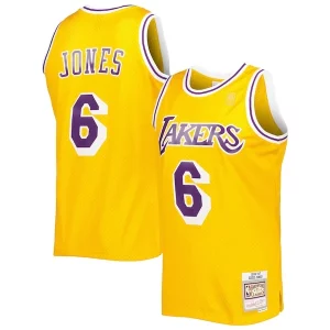 Carino Eddie Jones Los Angeles Lakers 1996/97 Hardwood Classics Swingman Jersey Gold