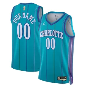 Classico Prestigioso Magnifico Charlotte Hornets Jordan Brand Unisex 2023/24 Custom Swingman Jersey Classic Edition Teal