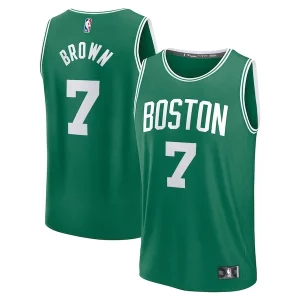 Eccezionale Jaylen Brown Boston Celtics Fast Break Replica Player Jersey Icon Edition Kelly Green