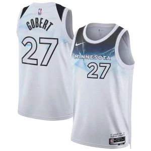 Fascinante Delizioso Fantastico Rudy Gobert Minnesota Timberwolves Nike Unisex 2024/25 Swingman Player Jersey City Edition White